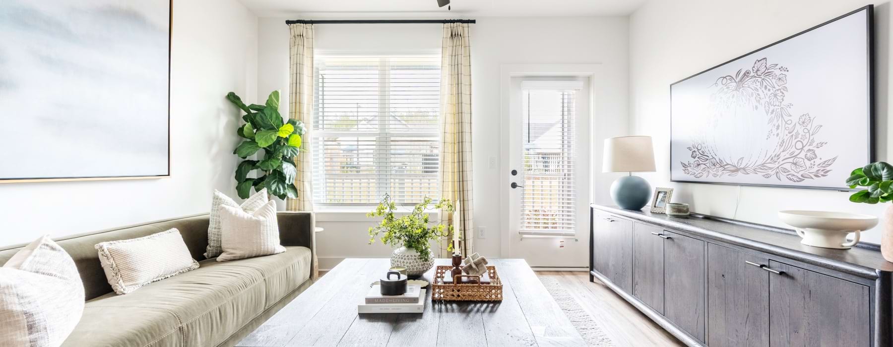 Collins Hill living room view 